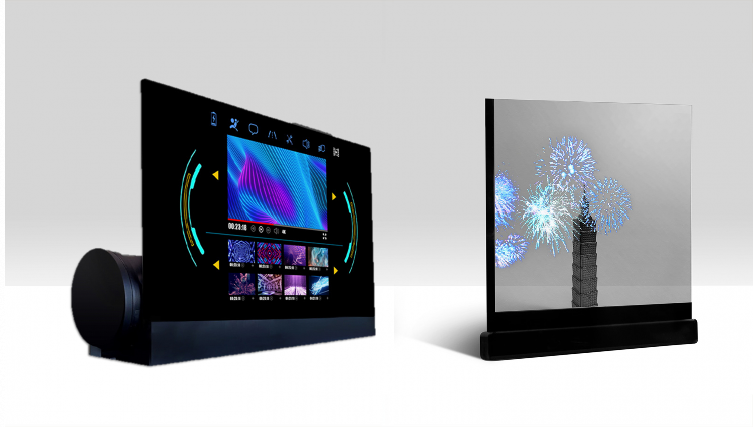 可卷式、折迭性、高透明